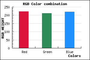 rgb background color #DED3DC mixer