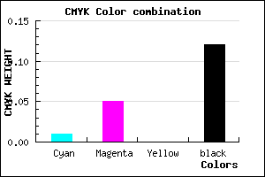 #DED4E0 color CMYK mixer