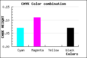 #DED4EE color CMYK mixer