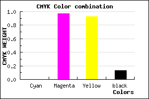 #DE0610 color CMYK mixer