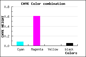 #DE5FF1 color CMYK mixer