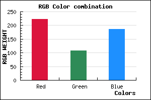 rgb background color #DF6BBA mixer