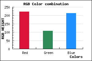 rgb background color #DF6CD5 mixer