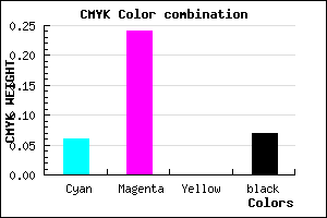 #DFB4ED color CMYK mixer