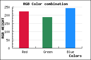 rgb background color #DFBCF2 mixer
