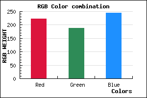 rgb background color #DFBCF4 mixer