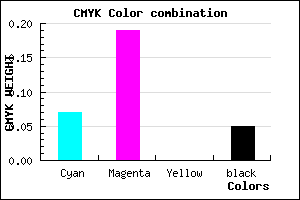 #DFC3F1 color CMYK mixer