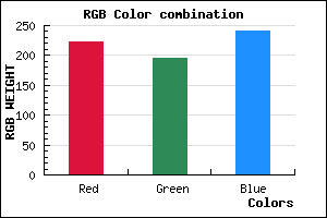 rgb background color #DFC3F1 mixer