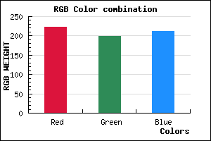 rgb background color #DFC6D4 mixer