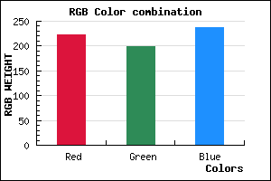 rgb background color #DFC7ED mixer