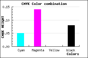 #DFC9EB color CMYK mixer
