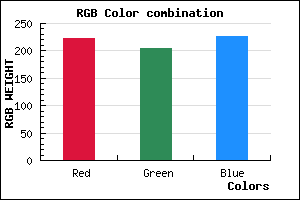 rgb background color #DFCCE2 mixer