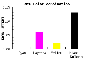 #DFD1DA color CMYK mixer