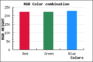rgb background color #DFDEE4 mixer