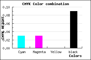 #DFDFE7 color CMYK mixer