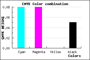 #DFDFF3 color CMYK mixer