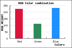 rgb background color #E06FE7 mixer