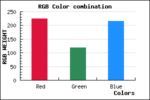 rgb background color #E076D7 mixer