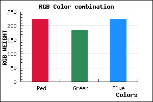 rgb background color #E0B8E0 mixer