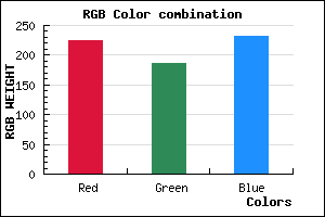rgb background color #E0BBE7 mixer