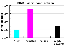 #E0C3ED color CMYK mixer