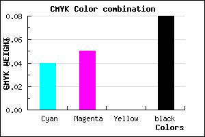 #E0DEEA color CMYK mixer