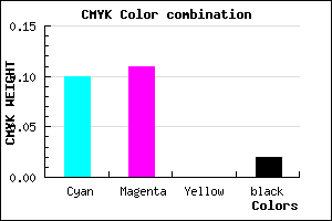 #E0DEFA color CMYK mixer