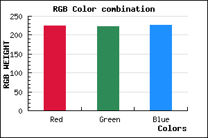 rgb background color #E0DFE3 mixer