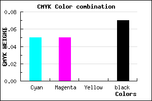#E0E0EC color CMYK mixer