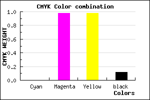 #E00404 color CMYK mixer