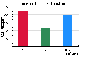 rgb background color #E172C3 mixer