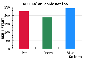 rgb background color #E1BCF2 mixer