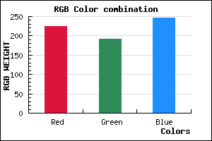 rgb background color #E1BFF7 mixer