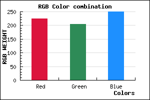 rgb background color #E1CDFA mixer