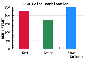 rgb background color #E2ABF9 mixer