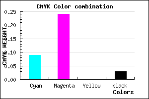 #E2BCF8 color CMYK mixer
