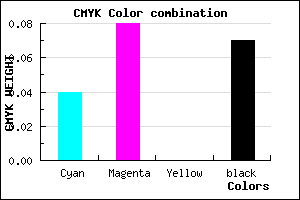 #E2D8EC color CMYK mixer