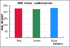 rgb background color #E2DCE6 mixer