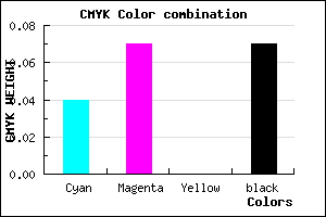 #E2DCEC color CMYK mixer