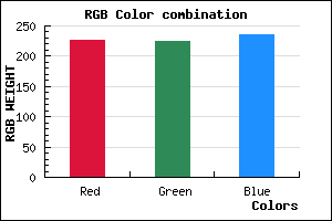 rgb background color #E2E0EC mixer