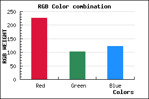 rgb background color #E3677B mixer