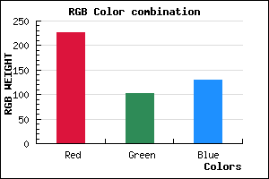 rgb background color #E36781 mixer