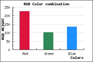 rgb background color #E36787 mixer