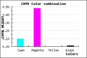 #E382FC color CMYK mixer