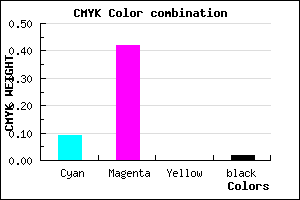 #E390FA color CMYK mixer