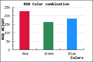 rgb background color #E3A2B6 mixer