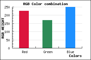 rgb background color #E3A9FA mixer