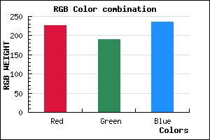 rgb background color #E3BDEB mixer