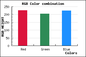 rgb background color #E3CDE1 mixer