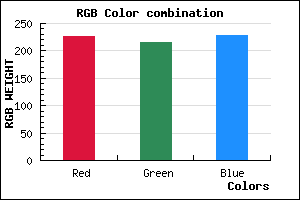 rgb background color #E3D7E5 mixer
